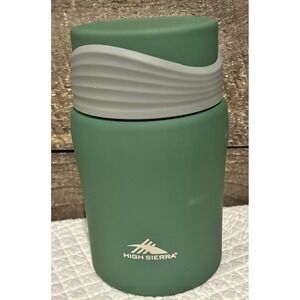 High Sierra 1 Green Stainless Steel Food Jar with‎ Metal Spoon, 24 Oz.